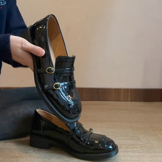 Damen Ballerinas mit dekorativen Strassdetails und komfortablem Riemchen EB