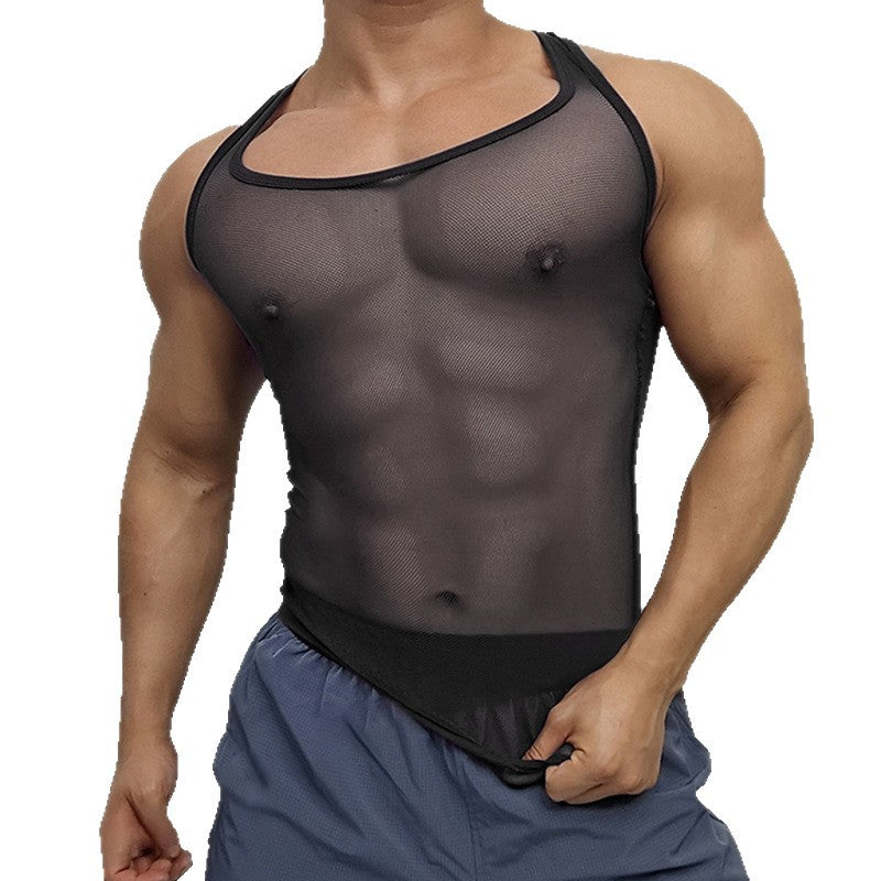 Herren Atmungsaktives Sport-Tanktop mit Racerback-Design EB