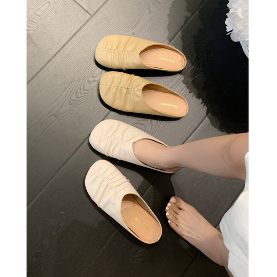 Damen Ballerinas mit modischem Faltendesign und komfortabler Innensohle EB