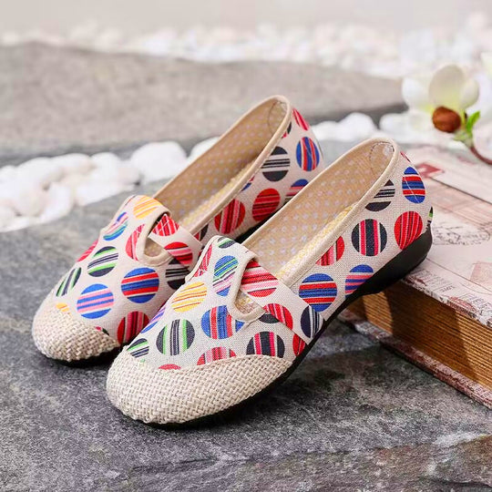 Damen Bunte Freizeitschuhe mit elastischem Bändchen EB