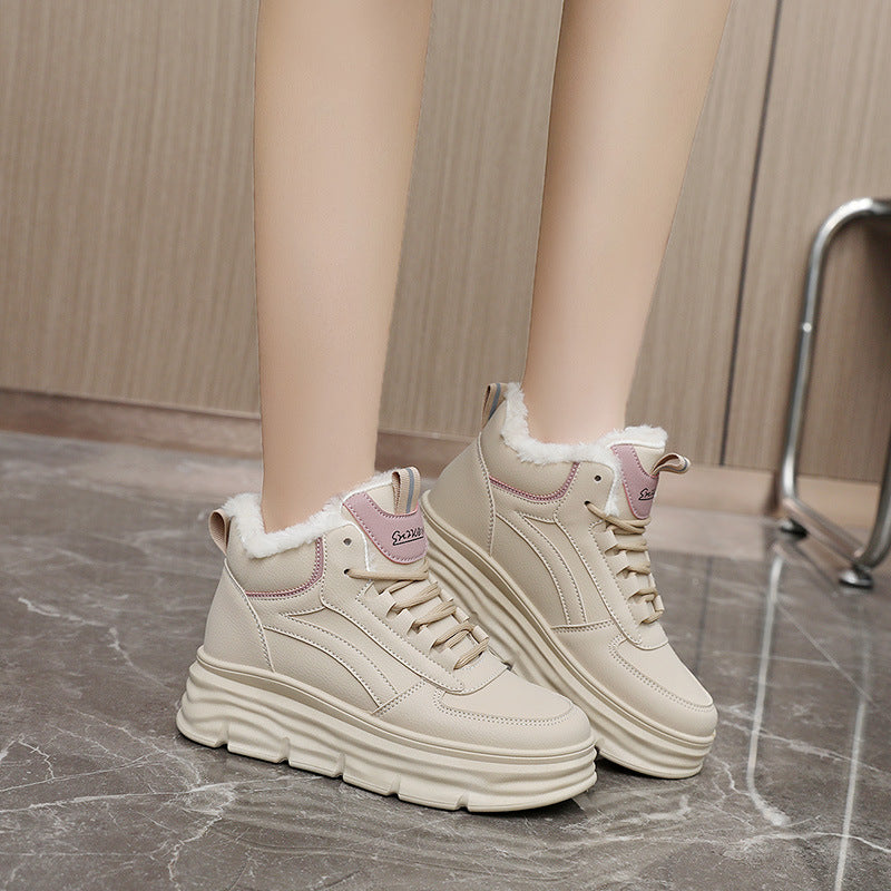 Damen High-Top Sneakers mit warmem Innenfutter und dämpfender Sohle EB