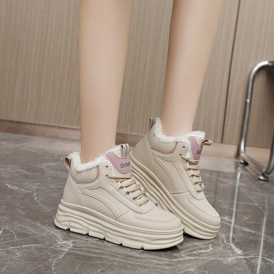 Damen High-Top Sneakers mit warmem Innenfutter und dämpfender Sohle EB