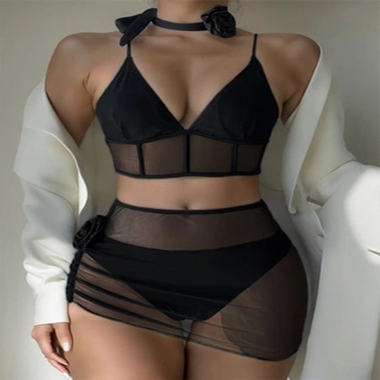 Damen Mesh-Badeanzug mit verführerischem Design EB