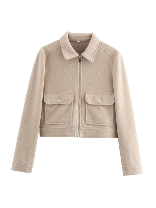 Damen cropped Utility-Jacke EB