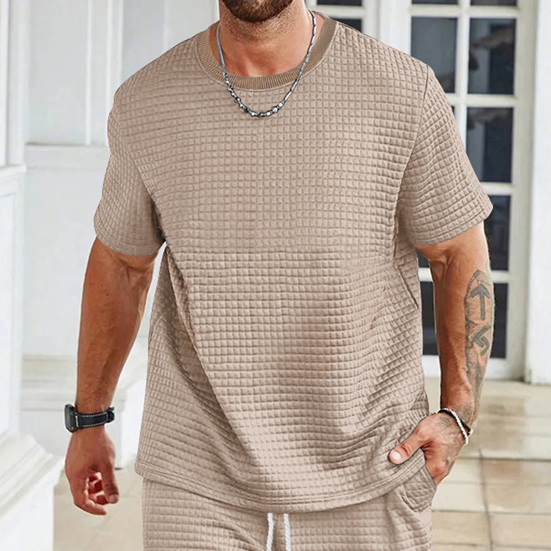 Herren lässiges T-Shirt mit strukturiertem Design EB