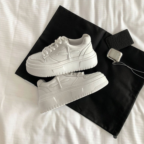 Damen modische Sneakers mit hochentwickeltem Plateau und atmungsaktivem Obermaterial EB