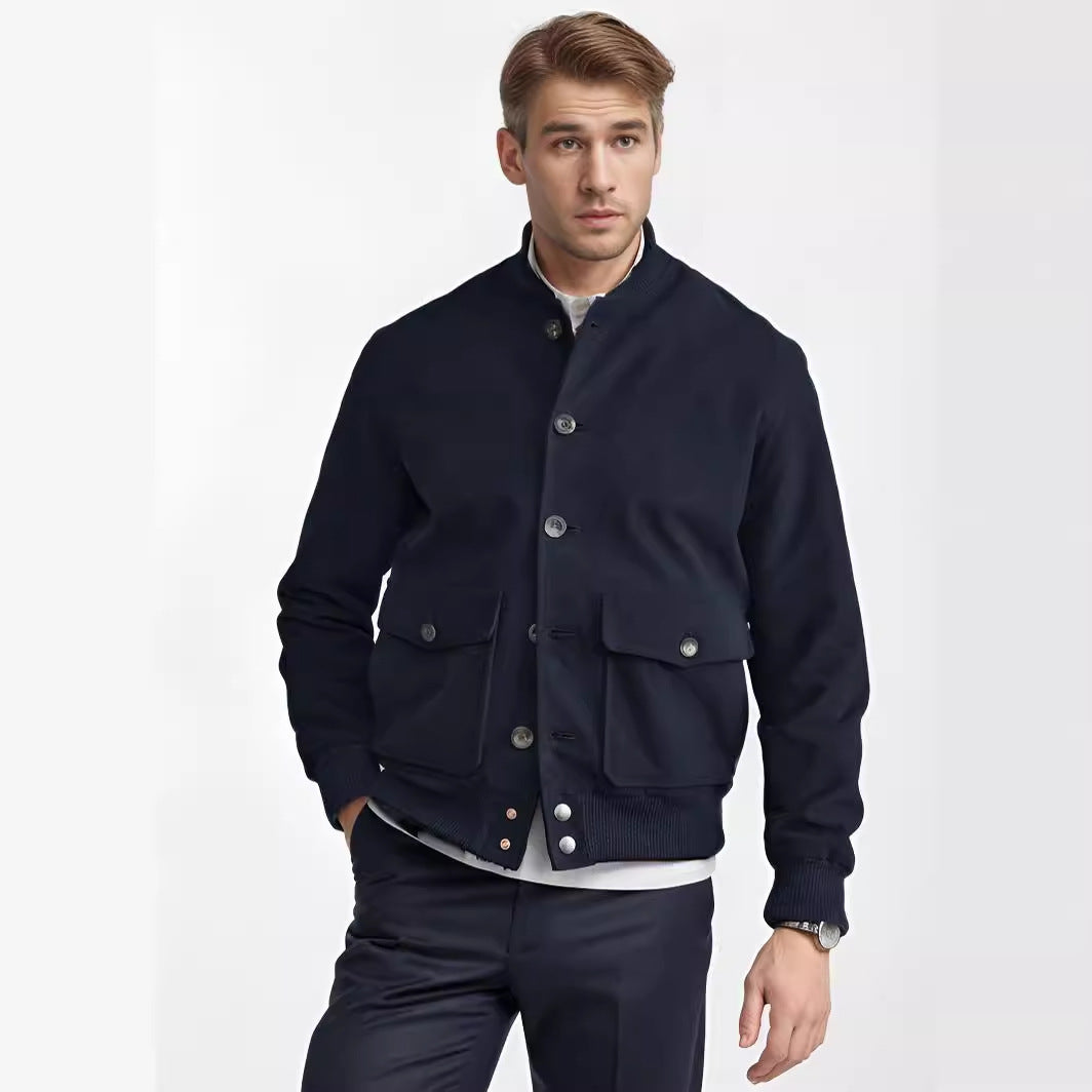 Herren lässige Steppjacke mit praktischen Taschen EB