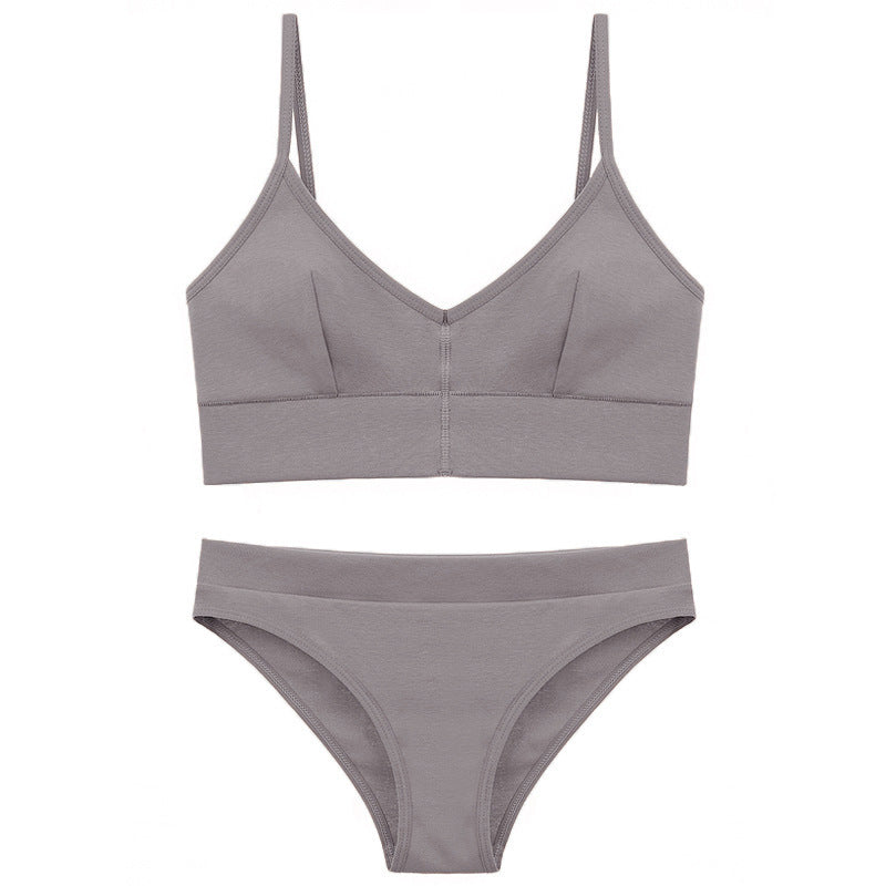 Damen Bikini-Set mit elegantem V-Ausschnitt und verstellbaren Trägern EB