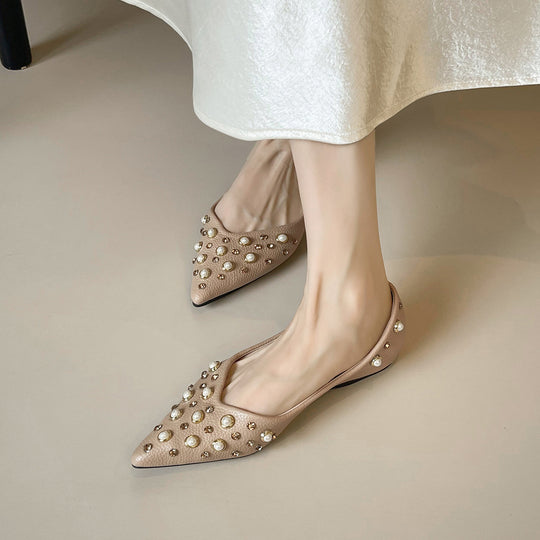 Damen Ballerinas mit modischem Schmuckdetail EB