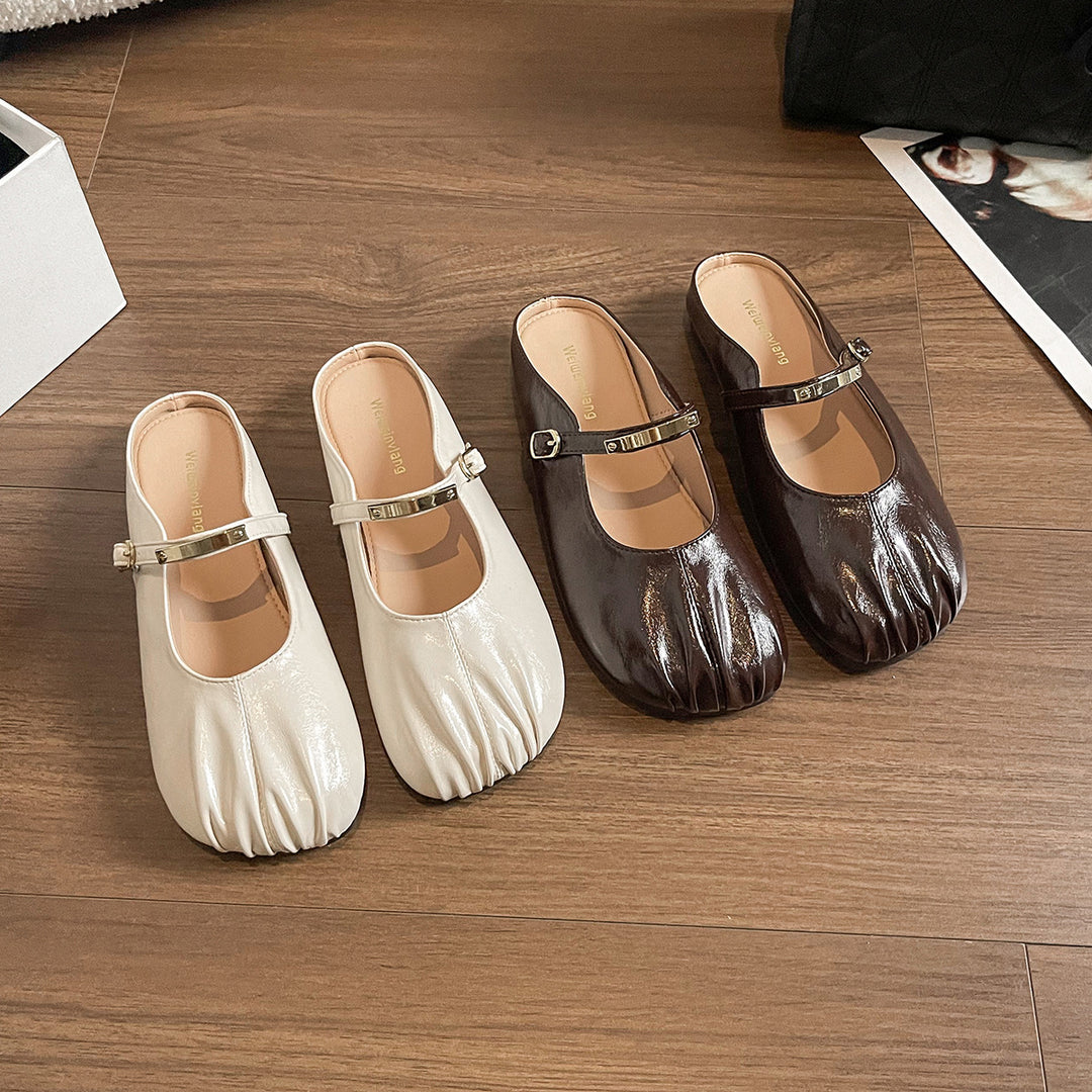 Damen Slipper mit Schnallenakzent EB