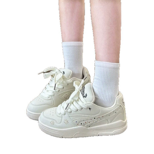 Damen Sportliche Freizeitsneakers mit atmungsaktivem Obermaterial und rutschfester Sohle EB