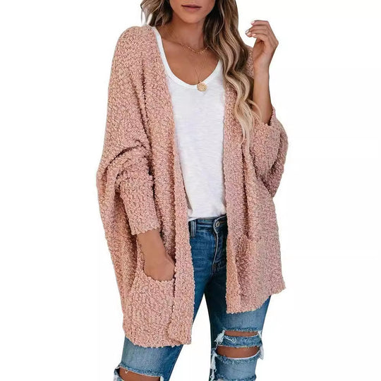 Damen Großer Cardigan mit lockerer Struktur EB
