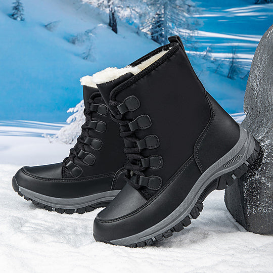 Damen Winterboots mit rutschfester Sohle und isolierendem Futter EB