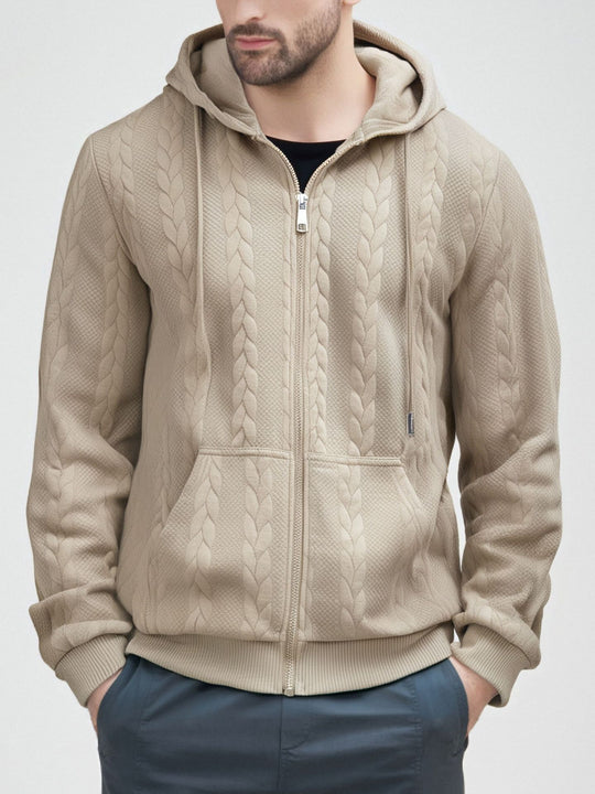 Herren Strickjacke mit Kapuze EB