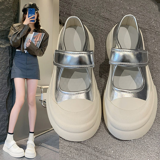 Damen Komfortable Slip-On Sneaker mit praktischem Klettverschluss EB