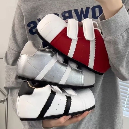 Damen Sneakers mit Klettverschluss und sportlicher Silhouette EB