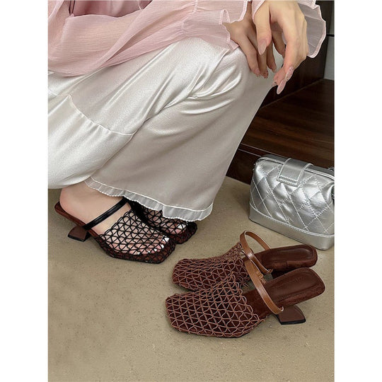 Damen Mules mit modernem Netzdesign EB