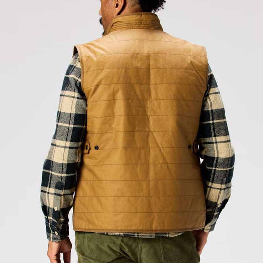 Herren gesteppte Weste mit modernem Schnitt und funktionalen Taschen EB