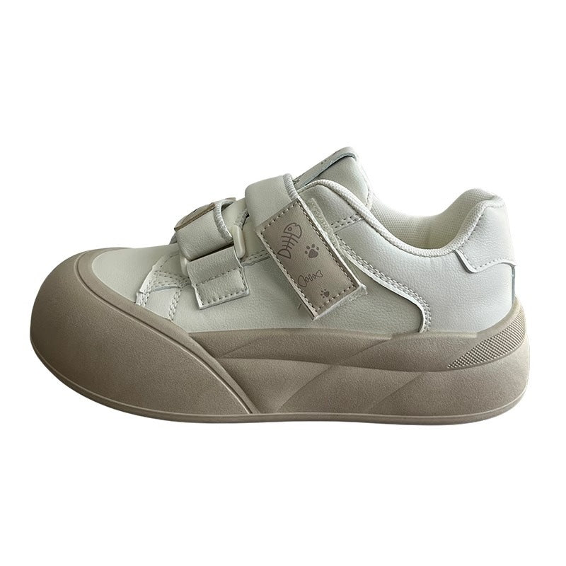 Damen Bequeme Sneaker mit praktischen Klettverschlüssen EB