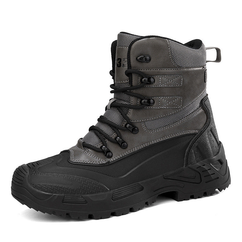 Damen Hohe Arbeitsstiefel mit rutschfester Profilsohle und atmungsaktivem Innenfutter EB
