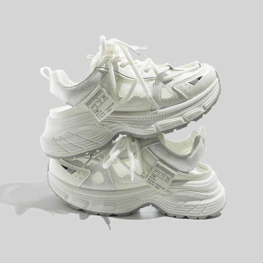 Damen Sportliche Sneaker mit atmungsaktiver Netz-Oberfläche und bequemer Dämpfung EB