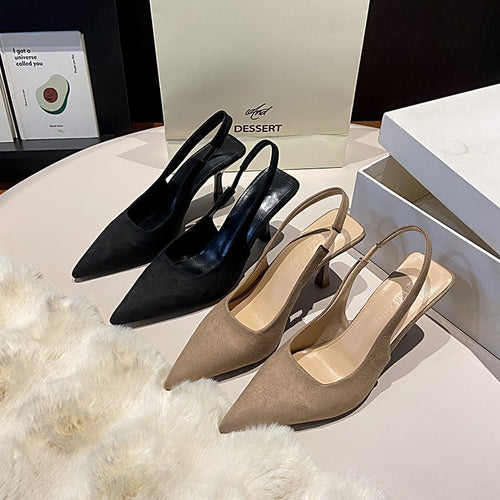 Damen Slingback-Pumps mit spitzem Absatz und schickem Design EB