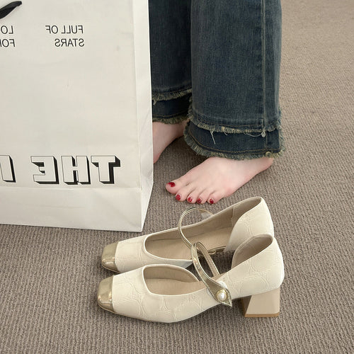 Damen elegante Sling-Ballerinas mit hochwertigem Riemen und glänzendem Zehenbereich EB