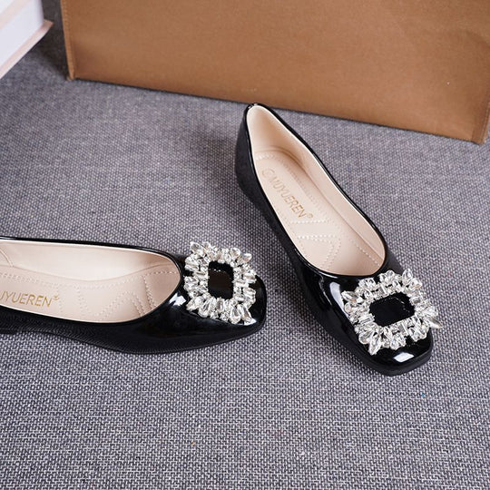 Damen Ballerinas mit extravagantem Schmuckdetail EB
