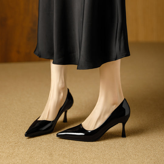 Damen elegante spitze Pumps mit komfortablem Absatz EB