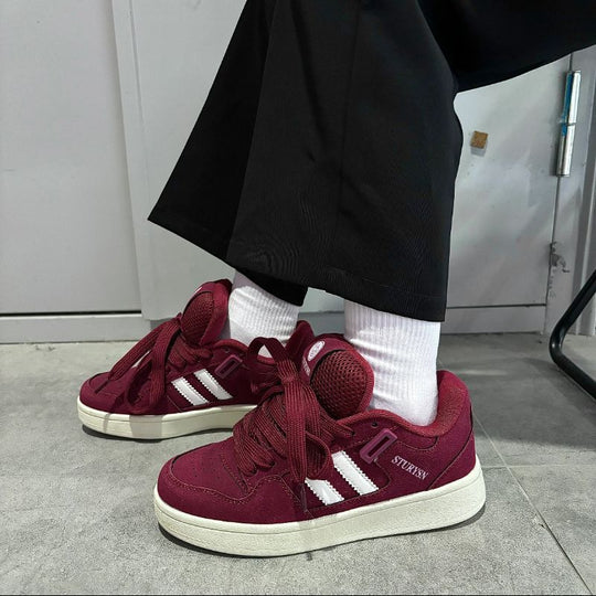 Damen Sneakers im urbanen Retro-Stil mit gepolsterter Innensohle und rutschfester Laufsohle EB