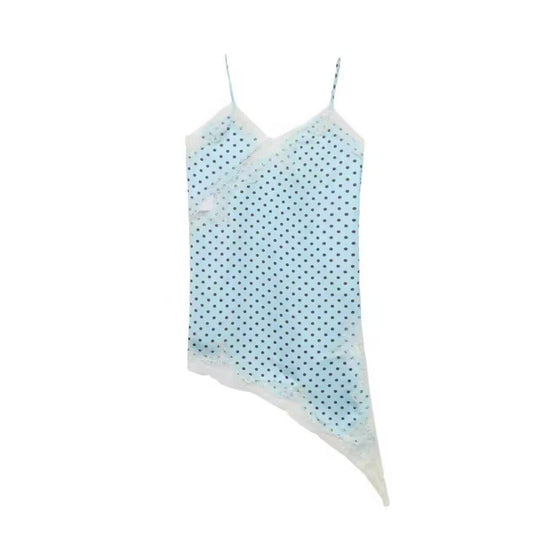Damen asymmetrisches Spaghetti-Top EB