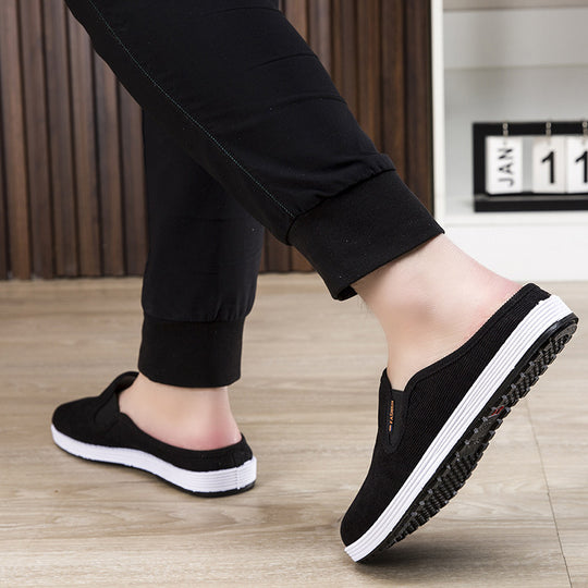 Damen Bequeme Hausschlüpfschuhe mit Rippstruktur EB