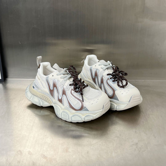 Damen Sportliche Chunky Sneakers mit rutschfester Sohle und atmungsaktivem Obermaterial EB