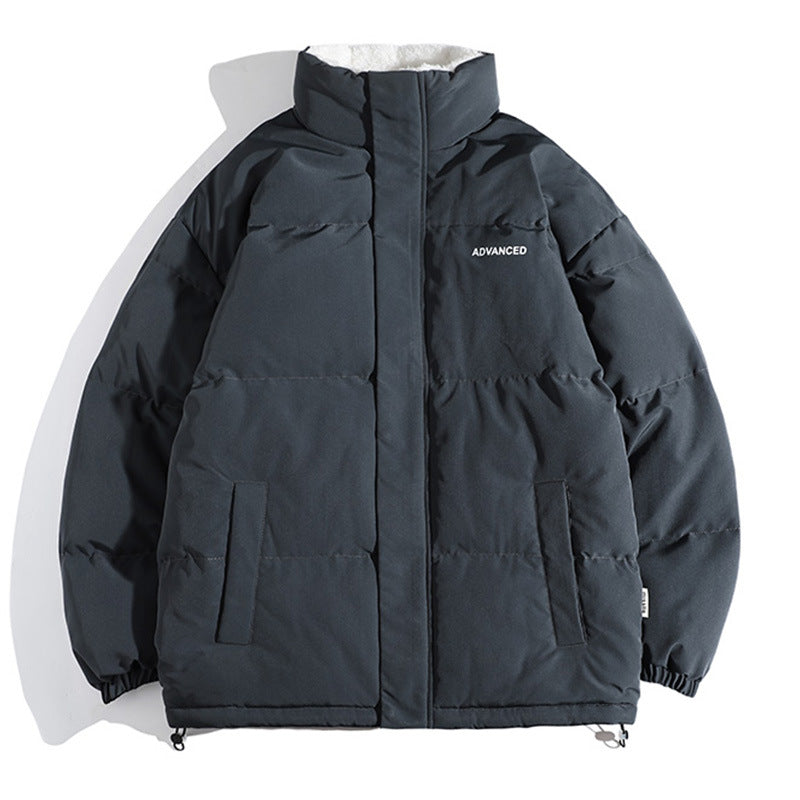 Damen vielseitige Pufferjacke mit hohem Kragen und weichem Fleecefutter EB
