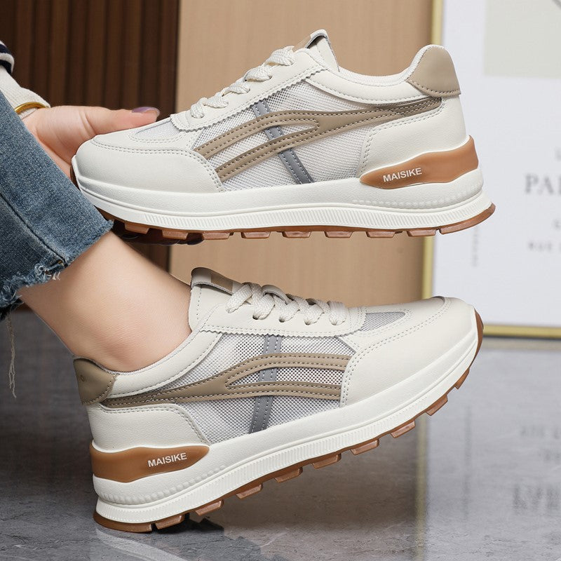 Damen Sportliche Sneakers mit gepolsterter Laufsohle und atmungsaktiver Mesh-Oberfläche EB