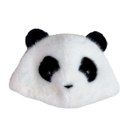 Damen Kuschelige Panda-Mütze EB
