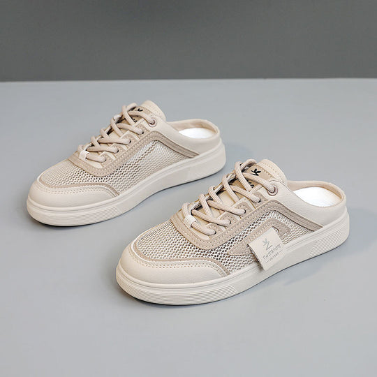 Damen leichte Slip-On Sneakers mit atmungsaktiver Mesh-Oberfläche EB