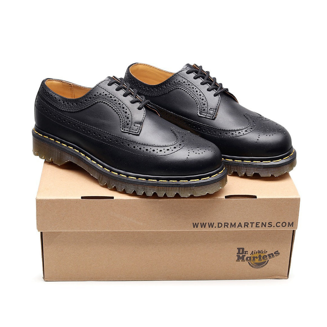 Herren klassische Brogue Derby Schnürschuhe mit gepolsterter Luftsohle EB