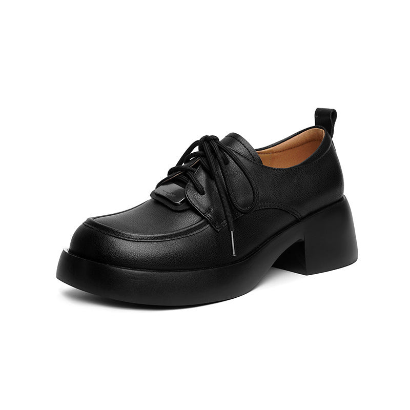 Damen Elegante und moderne Schnürschuhe mit Keilabsatz EB