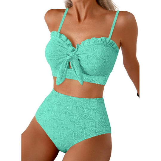 Damen Bikiniset mit hochgeschnittener Hose EB