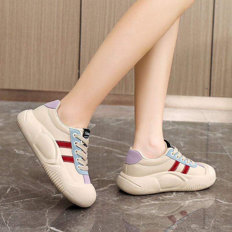 Damen Sportliche Sneakers mit ergonomischem Design und atmungsaktiver Oberflächenstruktur EB