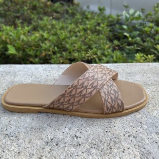 Damen lässige Riemchen-Sandalen mit modischem Dekor EB