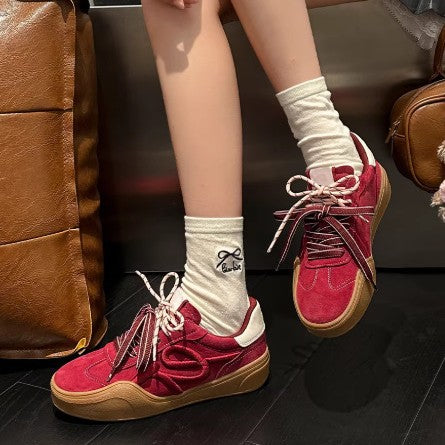 Damen modische Sneaker mit glänzenden Akzenten EB