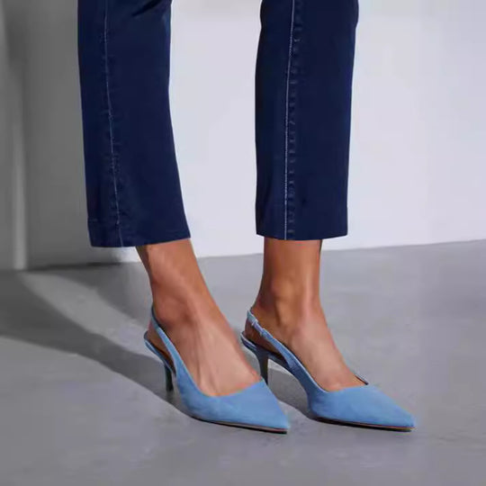 Damen Edle Cropped Jeans im klassischen Schnitt EB