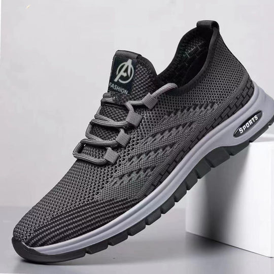 Herren sportliche Sneakers mit atmungsaktiver Mesh-Oberfläche und flexiblem Sohlenprofil EB