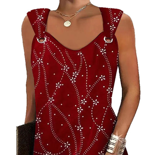 Damen Freizeitkleid mit dekorativem Blumendruck und elegantem Schnitt Heidi-Mode