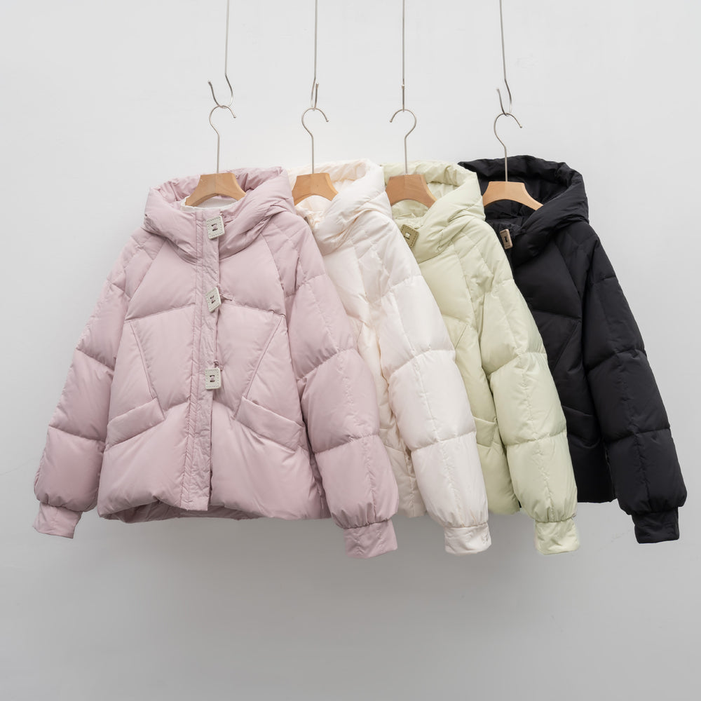 Damen Lässige Winterjacke mit voluminösem Design EB