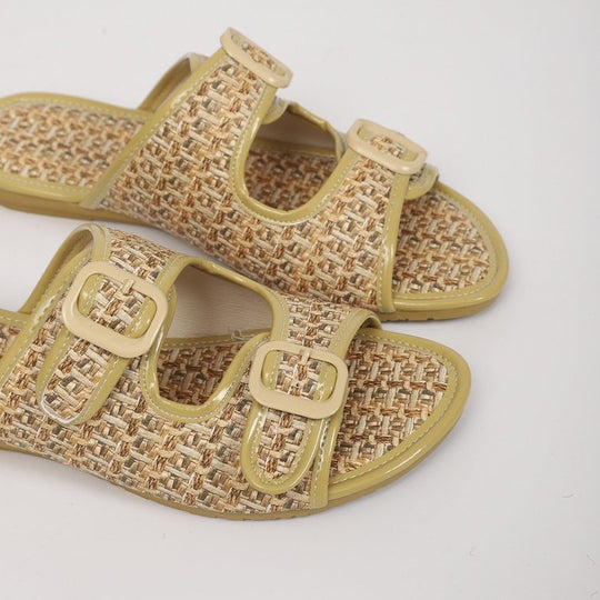 Damen Komfortable Riemchen-Sandalen mit doppelt verstellbaren Schnallen EB