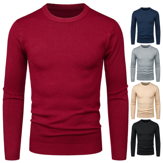 Herren Rundhalspullover aus weichem Material EB