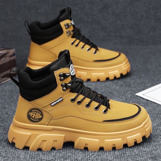 Damen Hohe Freizeitstiefel mit rutschfester Profilsohle und isolierendem Innenfutter EB